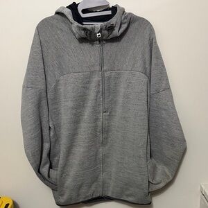 Burton Men's Heather Gray Zip-Up Sweater